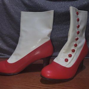 Red and White Disney Her Universe Booties